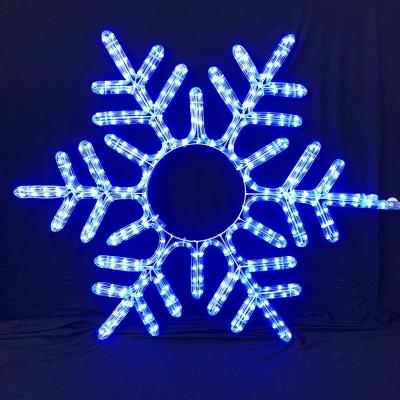 Christmas snowflake pattern LED rope light motif light IP55 various sizes and colors OEM/ODM acceptable steady/flash LED