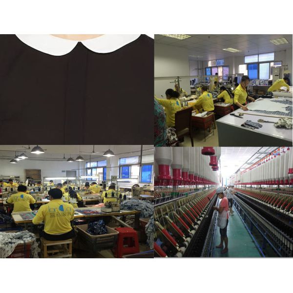 Simple style women chiffon black blouse