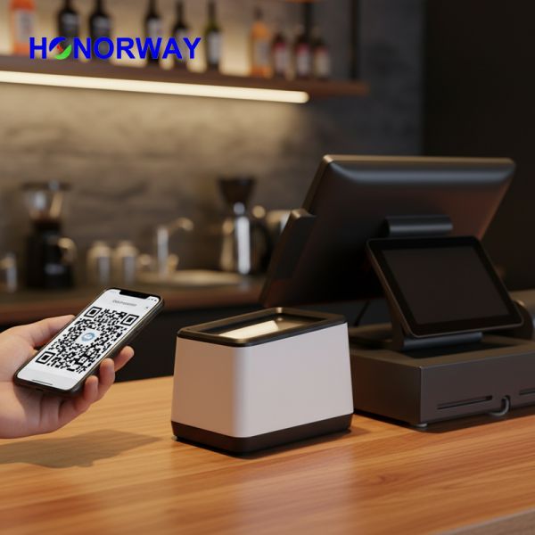 USB Plug And Play Screen QR Code Scanner Handsfree Automatical Reading For POS Cashier