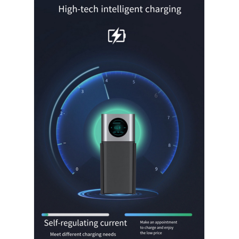 CE FCC ROHS Certified RDC 16A 3.5KW 7KW TYPE1 Portable EV Charger for Home IP65 Grade