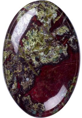 Natural Dragon Bloodstone Oval Shaped Craft Stone Dragon Bloodstone Palm Gemstone for Home Decoration