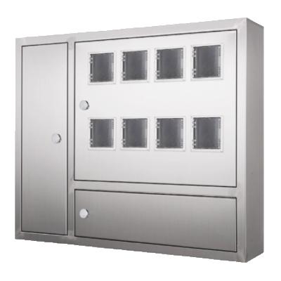 Gabinete de medidor eléctrico de acero inoxidable personalizable, caja de instrumentos centralizada IP55 IP65