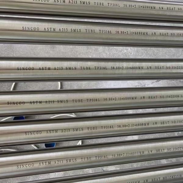 Bright Annealed SS Pipe SCH40S SCH80S Stainless Steel Tube in 6m Length Cutting Short Pieces