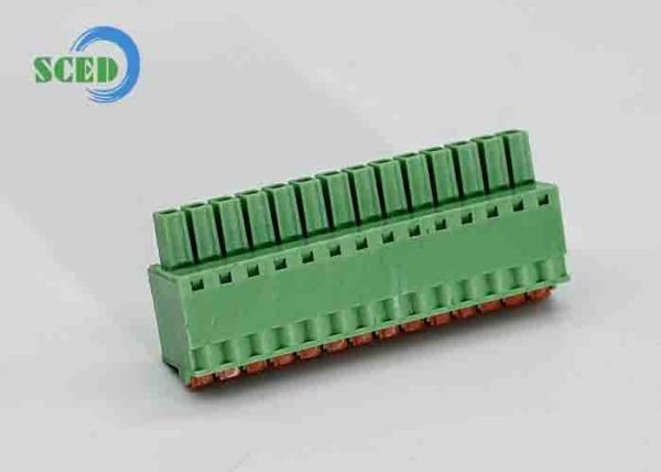 3.50mm Verte femme prise dans les bornes industrielles connecteurs 8A 300V 16-30AWG