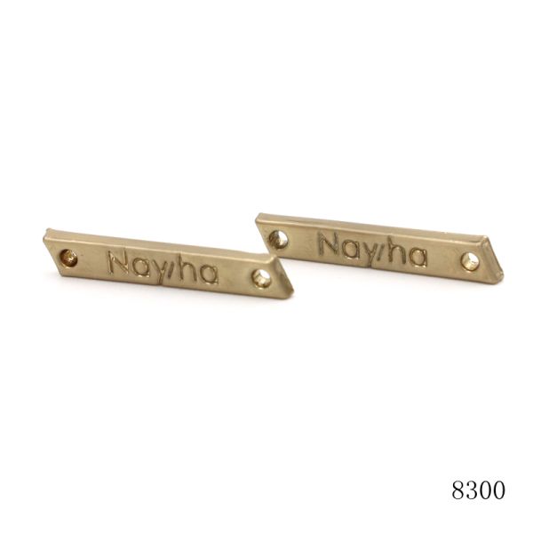 Custom Metal Label Logo Sewing Metal Logo Plate Custom Engraved Metal Plate for Garment Bag Accessory