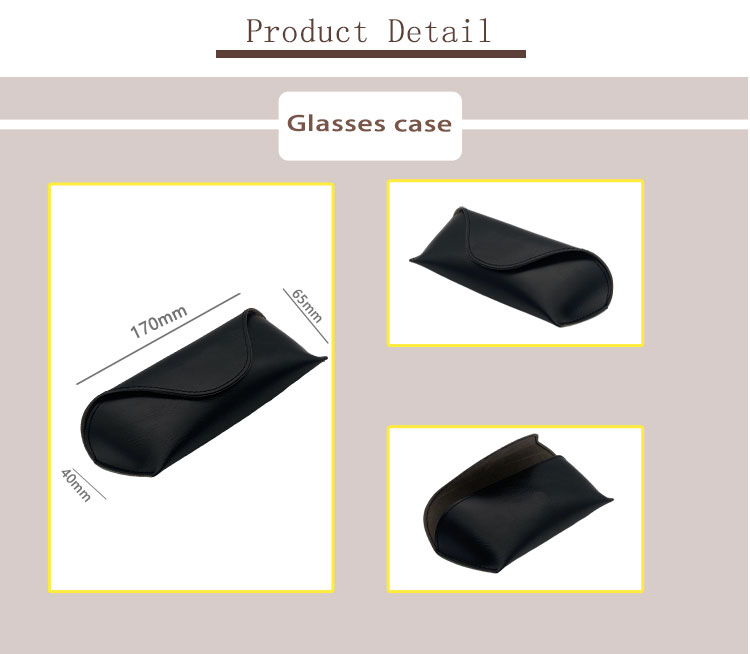 случай стекел Eco чтения 170x65x40mm мягкий кожаный дружелюбное