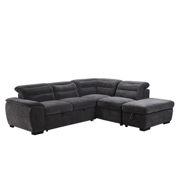 Wholesale Italian furniture sofa set Modern L shape fabric living room corner sofa bed