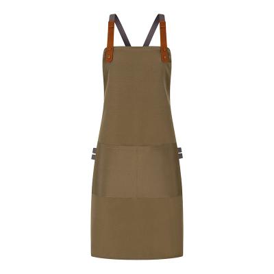 Poliéster impermeável dos aventais por atacado feitos sob encomenda das mulheres da sublimação das correias ajustáveis de Logo Chef Cooking Apron