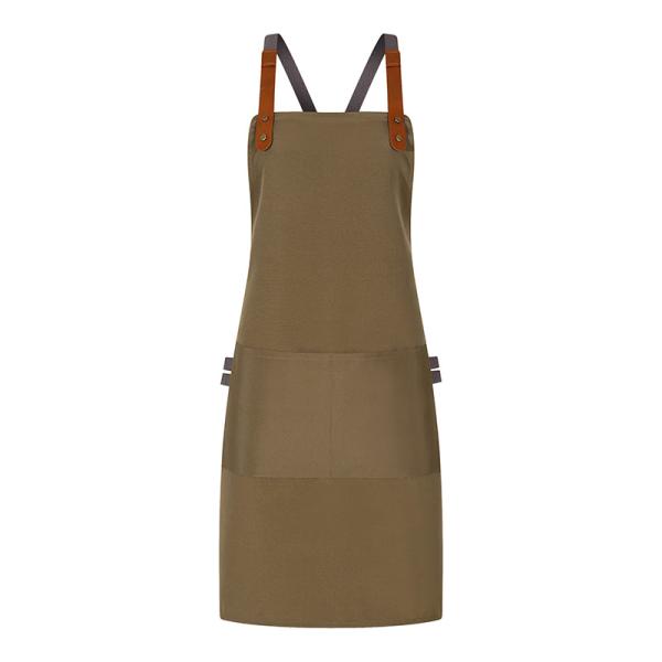 Poliéster impermeável dos aventais por atacado feitos sob encomenda das mulheres da sublimação das correias ajustáveis de Logo Chef Cooking Apron