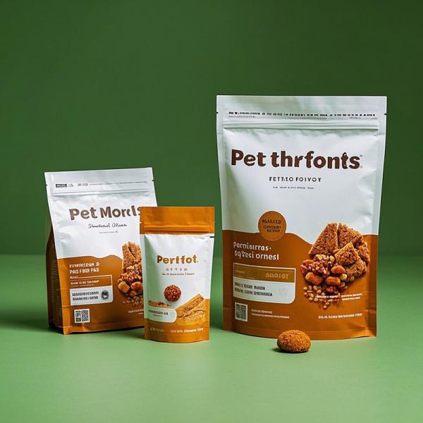 Custom Mylar Zipper Bags Food Grade Recyclable For Pet Food Wholesale