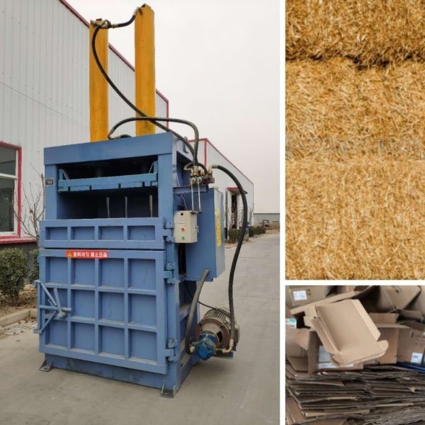 1800*2200*3950mm US 2024 Waste Paper Plastic Pet Bottle Press Baler Machine for Recycling