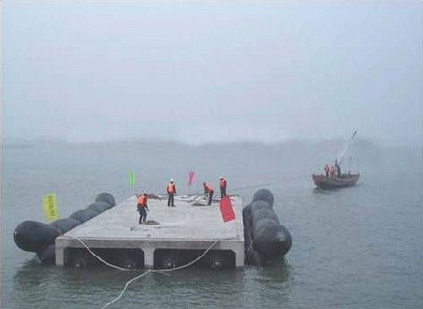 Big Capacity Marine Salvage Airbags Large Diameter Inflatable Pontoon Airbag