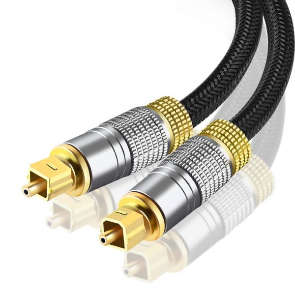 5.1 Digital Optical Audio Toslink Cable Fiber Optic Audio Cable 1m 2m 3m 10m 15m for Hi-Fi DVD TV