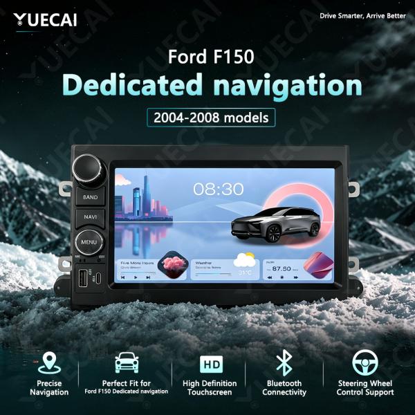 7Inch Android Car DVD Player Radio Wireless Carplay GPS Car Multimedia Player for Ford F150 2004-2008