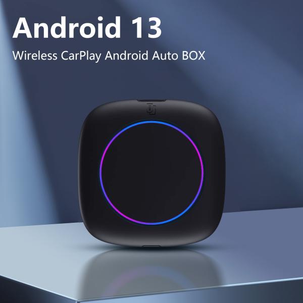 CarPlay Android 13 AI Box 無線自動アダプター ブルーツepo_Latnepo_Latnepo_Latn 5.0 サポート Netflix/YouTube/TikTok ストリーミングビデオ