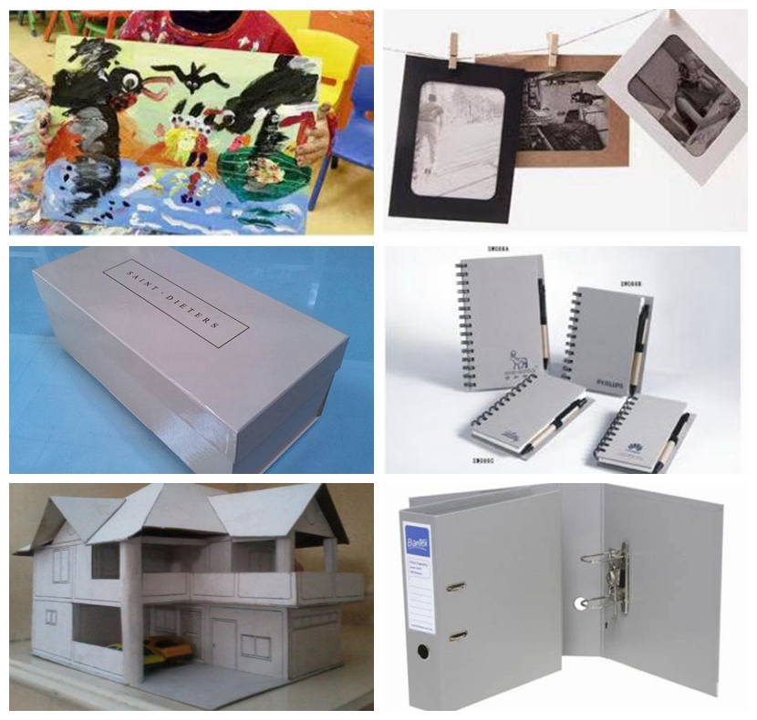 Hardcover Binding Binding Board 70PT 80PT повторно использовало доску доски вязки книги в твердом переплете твердую серую