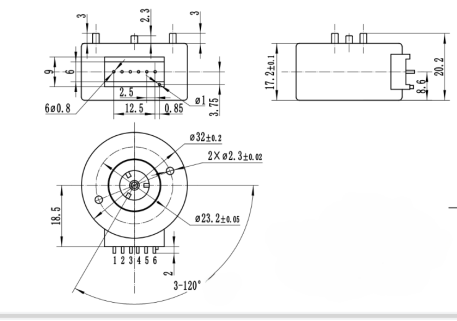 32BY46 Compact Size Low Noise ≤35 dB Copper Coil Permanent Magnet Stepper Motor for Office Automation