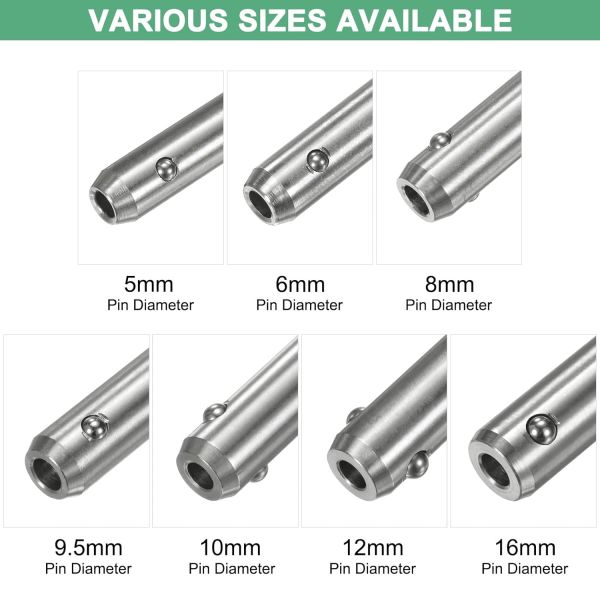 304 Stainless Steel Ball Locking Pin with Button Handle for Quick Release and Secure Fastening