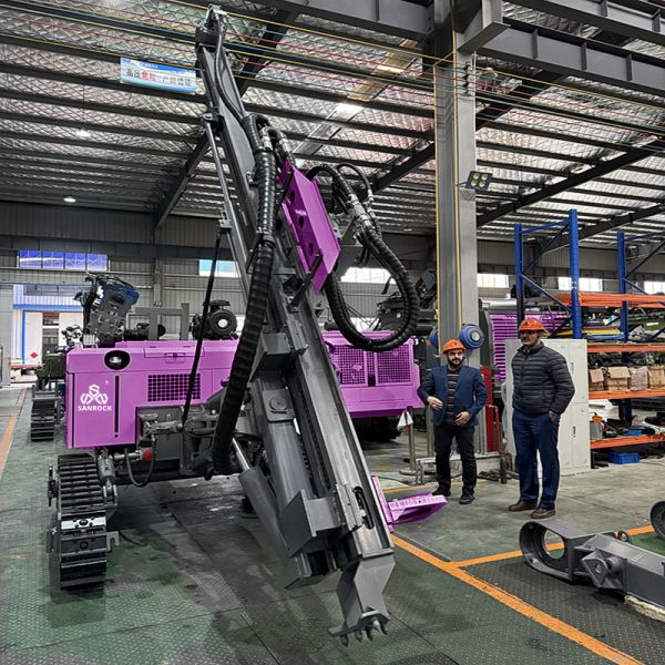 Surface Drilling Rig Crawler Borehole Drilling Rig Lifting Force 27KN Anchor Drilling Machine