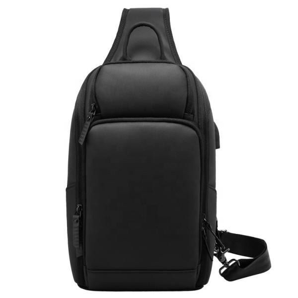 Logotipo personalizado de alta qualidade moda masculina à prova d'água bolsa de negócios de espartilho bolsa de ombro bolsa de peito