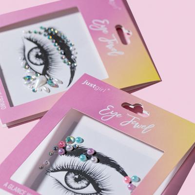 Body Tattoo Self Adhesive Sparkling Crystal Face Sticker Individual Packaged