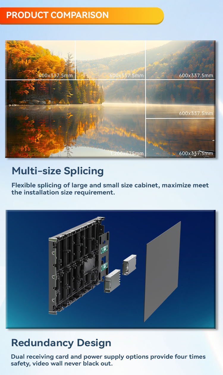 SMD COB Waterproof Holographic LED Display Video Wall Panel Billboard Advertising