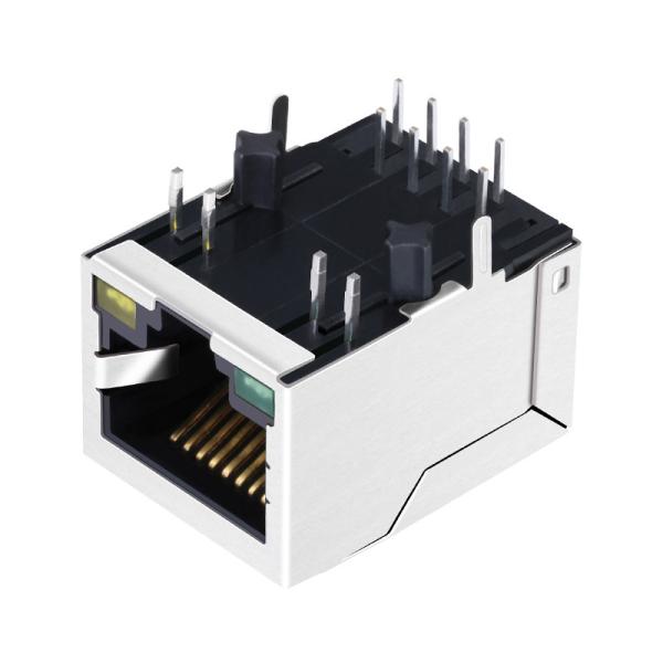 RJ3T113N RJ45 Magjack LPJ0011FBNL W / LED 4 Cores Circuits PCB Connectors