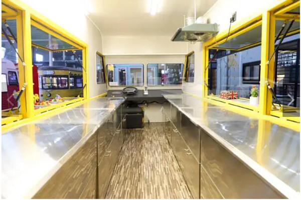 Ice Cream Kiosk Dessert Dining Cart Fast Mobile Food Trucks Electric Food Car