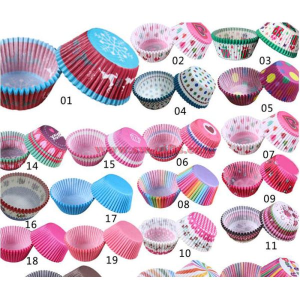 Beatiful 100 pcs/lot Cooking Tools Grease-proof Paper Cup Cake Liners Baking Cup Muffin Kitchen Cupcake Cases Cake Mold