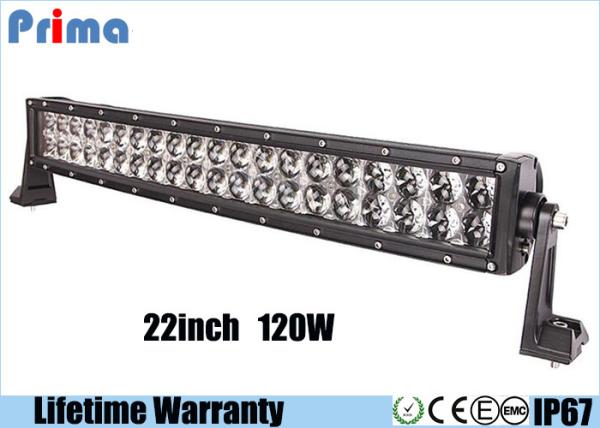 22 Inch 120W Curved LED Light Bar Cup 4D Unique Reflector 6000K Cool White Led Truck Light Bar