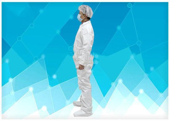 Customzied Color Disposable Protective Coverall Weight 450g Prevent / Isolate Dust