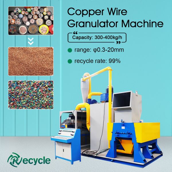 Building Material Shops Aluminum Cable Granulator for Recycling Aluminium Copper Wire
