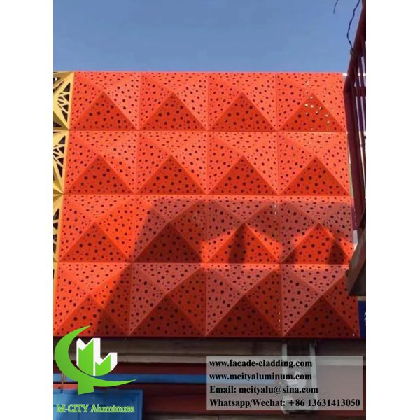 3D Aluminum Cladding with PVDF Paint and Durable Coating for Customizable Facade Design