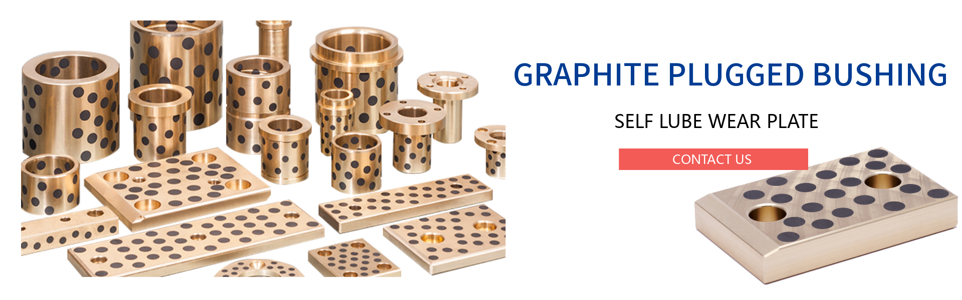 Hydraulic Cylinder Parts Self Lube Wear Plates High Strength Brass Material  OILLESS，DIN，NAAMS Standard