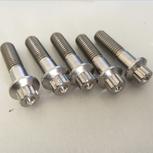 1.25 Pitch Flanged M8 Nuts in 6AL4V Grade Titanium for DIN Standard Mechanical Applications
