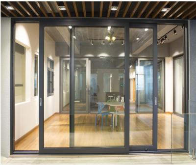 Horizontal Glazed Aluminium Glass Window World Sliding Glass Doors
