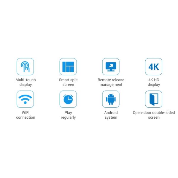 игрок цифрового дисплея рекламы экрана касания лькд стойки пола андроида 43инч/55инч для рекламировать