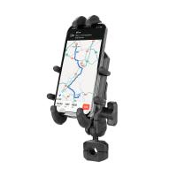 A montagem ajustável de alumínio do telefone da bicicleta da liga 360degree torce o suporte da carapaça do trilho