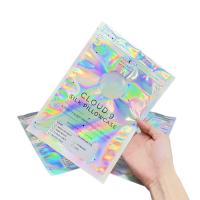De Mylar levantar-se malote holográfico que empacota três sacos laterais do selo com zíper