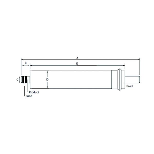 Hospital 800GPD 1000GPD Commercial Ro Membrane