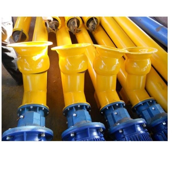 Cement plant used carbon steel vertical 219mm screw conveyor for concrete mixing