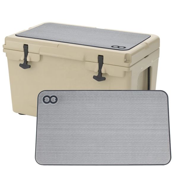 Waterproof Rubber Cooler Pad for RTIC 45 Brush Grooved Surface Marine Flooring Decking