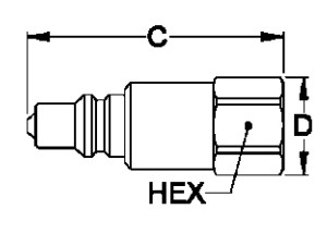 Муфта высотой с давления 0,25 дюймов быстрая, высокое давление быстрое - штуцеры разъединения
