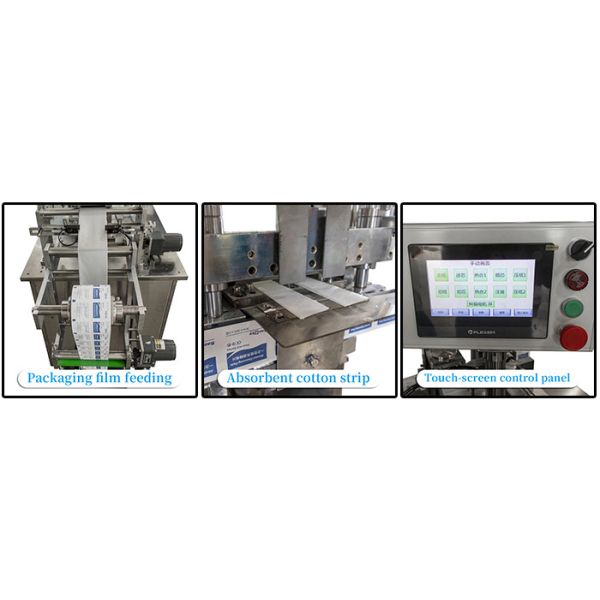 120pcs/min Alcohol Pad Making Machine 2.5KW 30*30mm Transverse Folding
