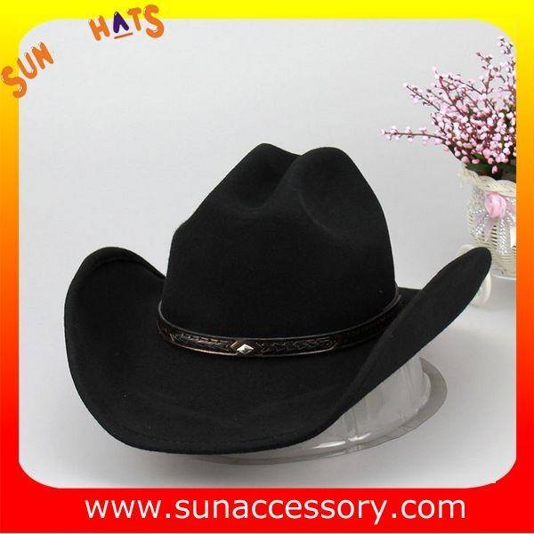 Fashion hot sale Western cowboy hats for mens,100% Australia wool felt hats for boys