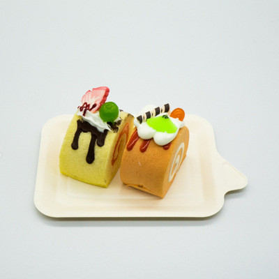 5.5'' Disposable Wooden Plates CIQ LFGB Biodegradable Sushi Tray