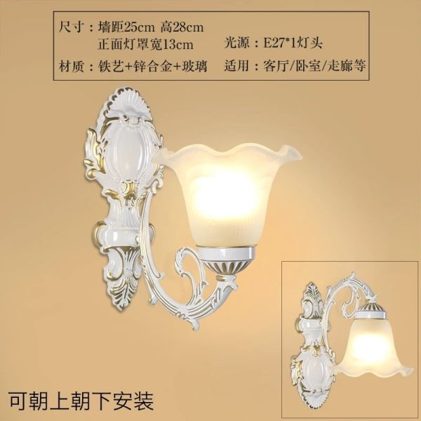 Metal Bar Corridor Lighting Led Retro European glass Wall Lamp(WH-VR-146)