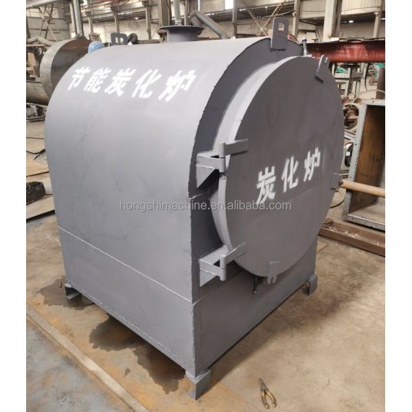 Horizontal Wood Log Carbonization Stove , Bamboo Charcoal Carbonizer Furnace Oven
