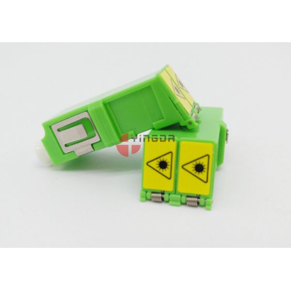 Single-mode Simplex Fiber Optic Adapter LC/APC, Green LC Fiber Optic Coupler