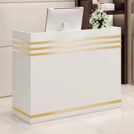 Modern Retail Wooden Boutique Reception Desks Office Register Checkout Counters furniture